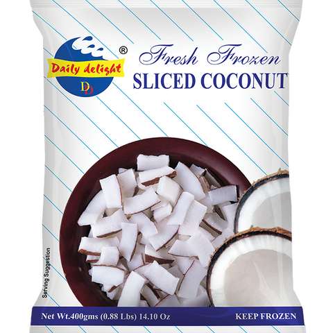 sliced coconut