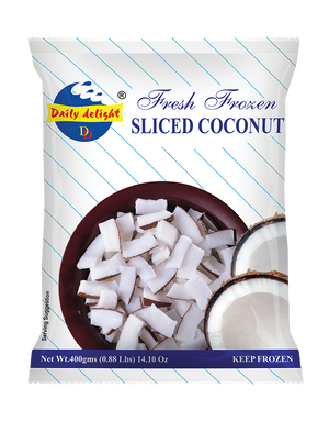 sliced coconut