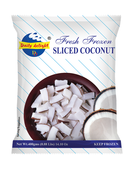 sliced coconut